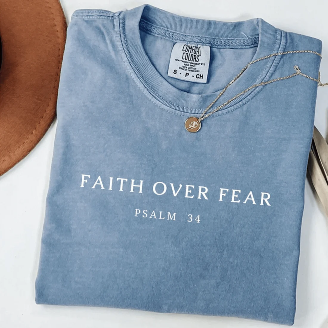 Fear over Fear Print T-shirt