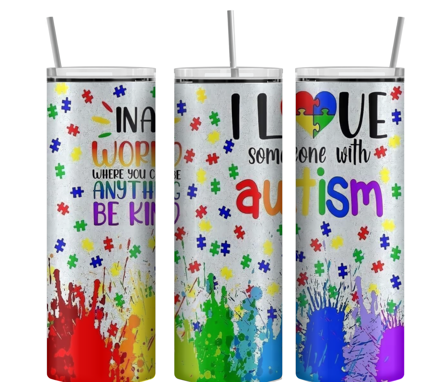 Autism 20oz Tumbler, Drink ware